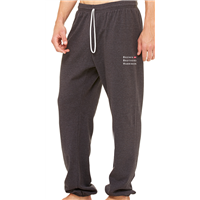 Unisex Sponge Fleece Long Scrunch Pants - Charcoal