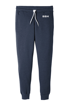 Unisex Fleece Jogger Sweatpants - Navy - Large
