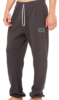 Unisex Sponge Fleece Long Scrunch Pants - Charcoal - Medium